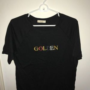 •GOLDEN SLOGAN TEE FROM ARITZIA
